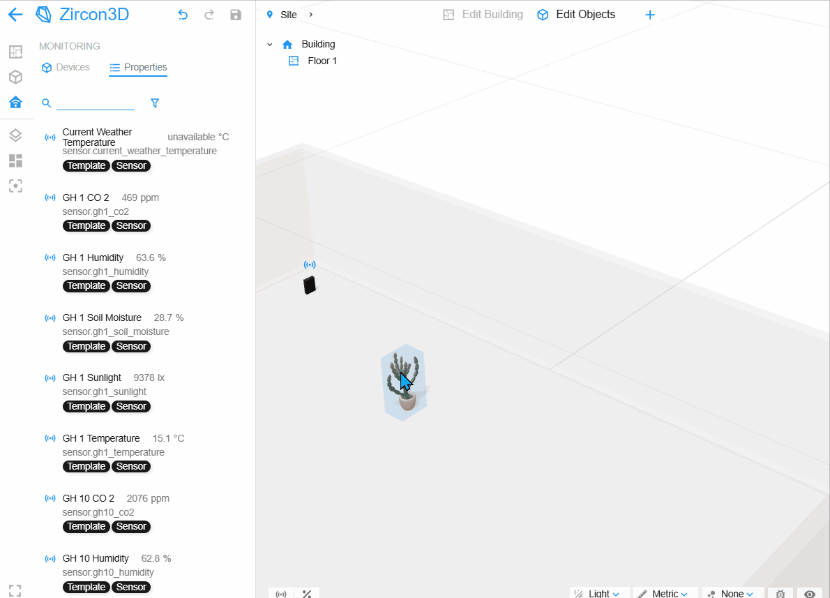 Map an entity to an object